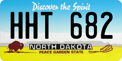ND license plate HHT682