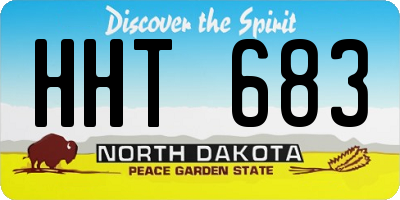 ND license plate HHT683