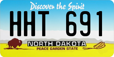 ND license plate HHT691