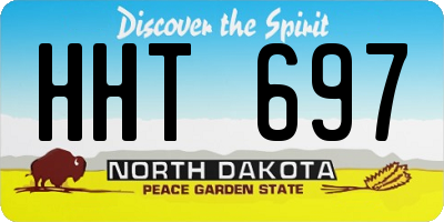 ND license plate HHT697