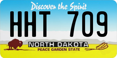 ND license plate HHT709