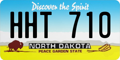 ND license plate HHT710