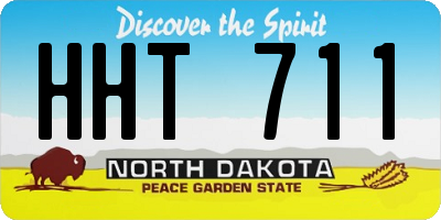 ND license plate HHT711