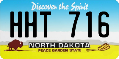 ND license plate HHT716