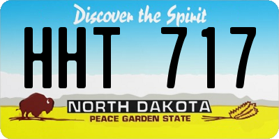 ND license plate HHT717