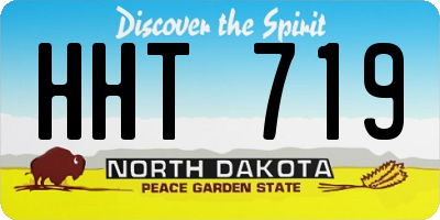 ND license plate HHT719