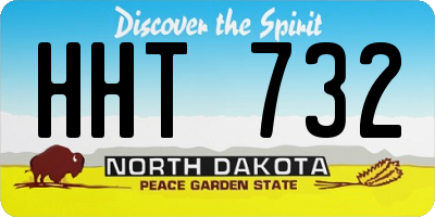 ND license plate HHT732