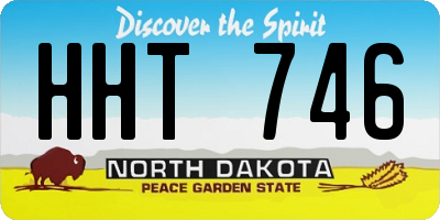 ND license plate HHT746