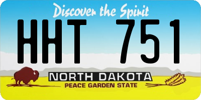 ND license plate HHT751