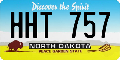 ND license plate HHT757