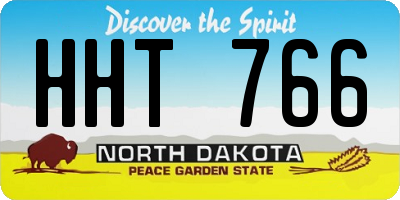 ND license plate HHT766