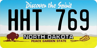 ND license plate HHT769