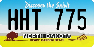 ND license plate HHT775