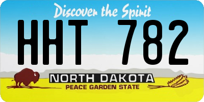 ND license plate HHT782
