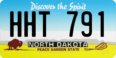ND license plate HHT791