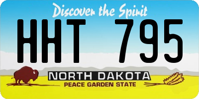 ND license plate HHT795
