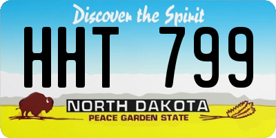 ND license plate HHT799