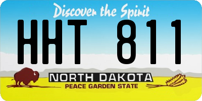 ND license plate HHT811