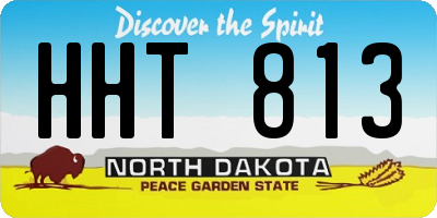 ND license plate HHT813