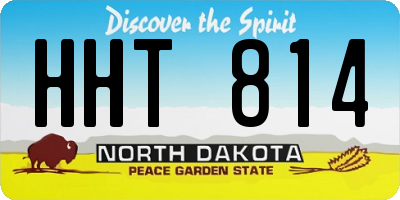 ND license plate HHT814