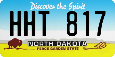 ND license plate HHT817