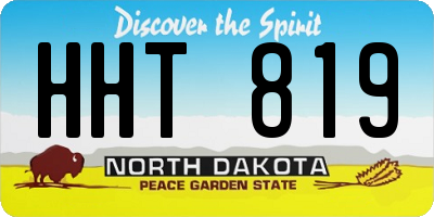 ND license plate HHT819