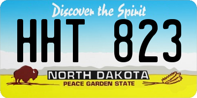 ND license plate HHT823