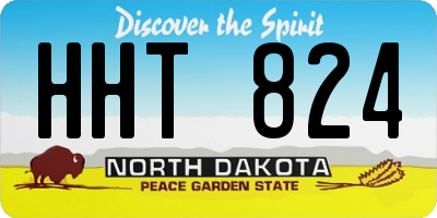 ND license plate HHT824