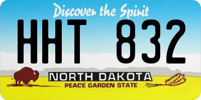 ND license plate HHT832