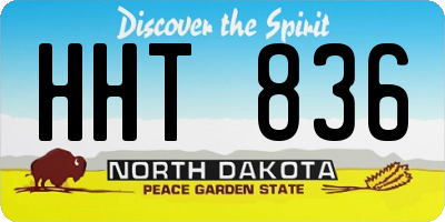 ND license plate HHT836