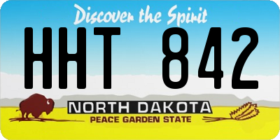 ND license plate HHT842