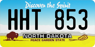 ND license plate HHT853