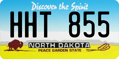 ND license plate HHT855