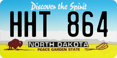 ND license plate HHT864