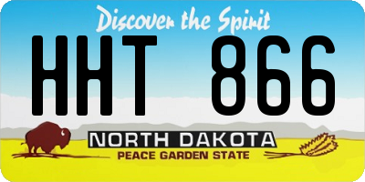 ND license plate HHT866