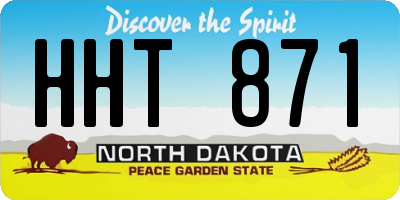 ND license plate HHT871