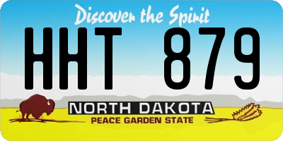 ND license plate HHT879