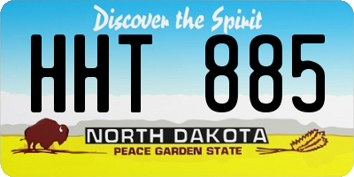 ND license plate HHT885