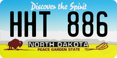 ND license plate HHT886