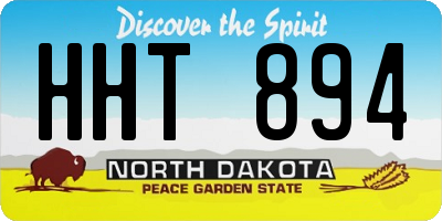 ND license plate HHT894