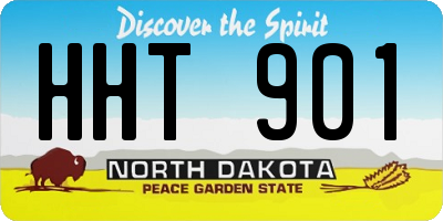 ND license plate HHT901