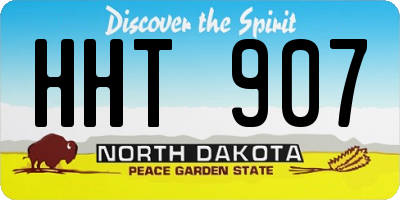 ND license plate HHT907