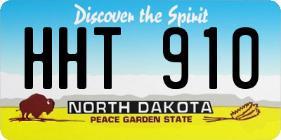ND license plate HHT910