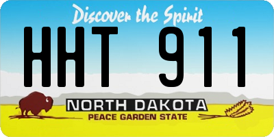 ND license plate HHT911