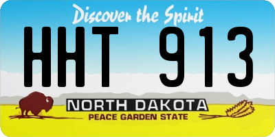 ND license plate HHT913