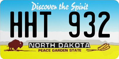 ND license plate HHT932