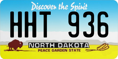 ND license plate HHT936