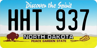 ND license plate HHT937