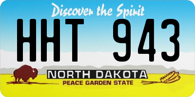 ND license plate HHT943