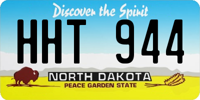 ND license plate HHT944